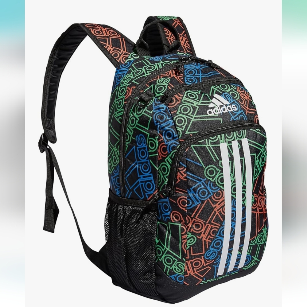NWT Adidas Back to School Creator Backpack, Outline BOS Toss/Black/White